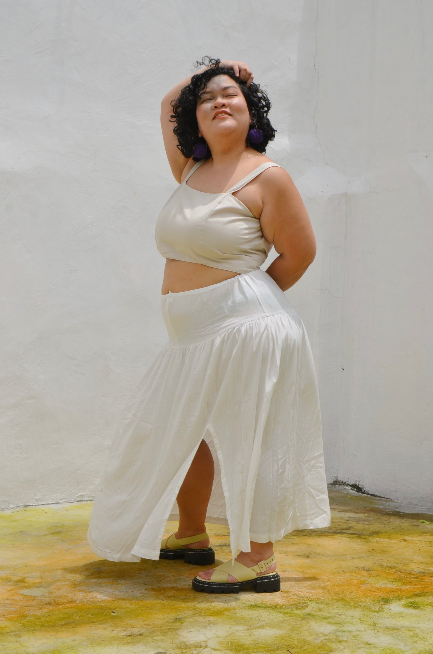 The Versatile Wrap Top // Cream