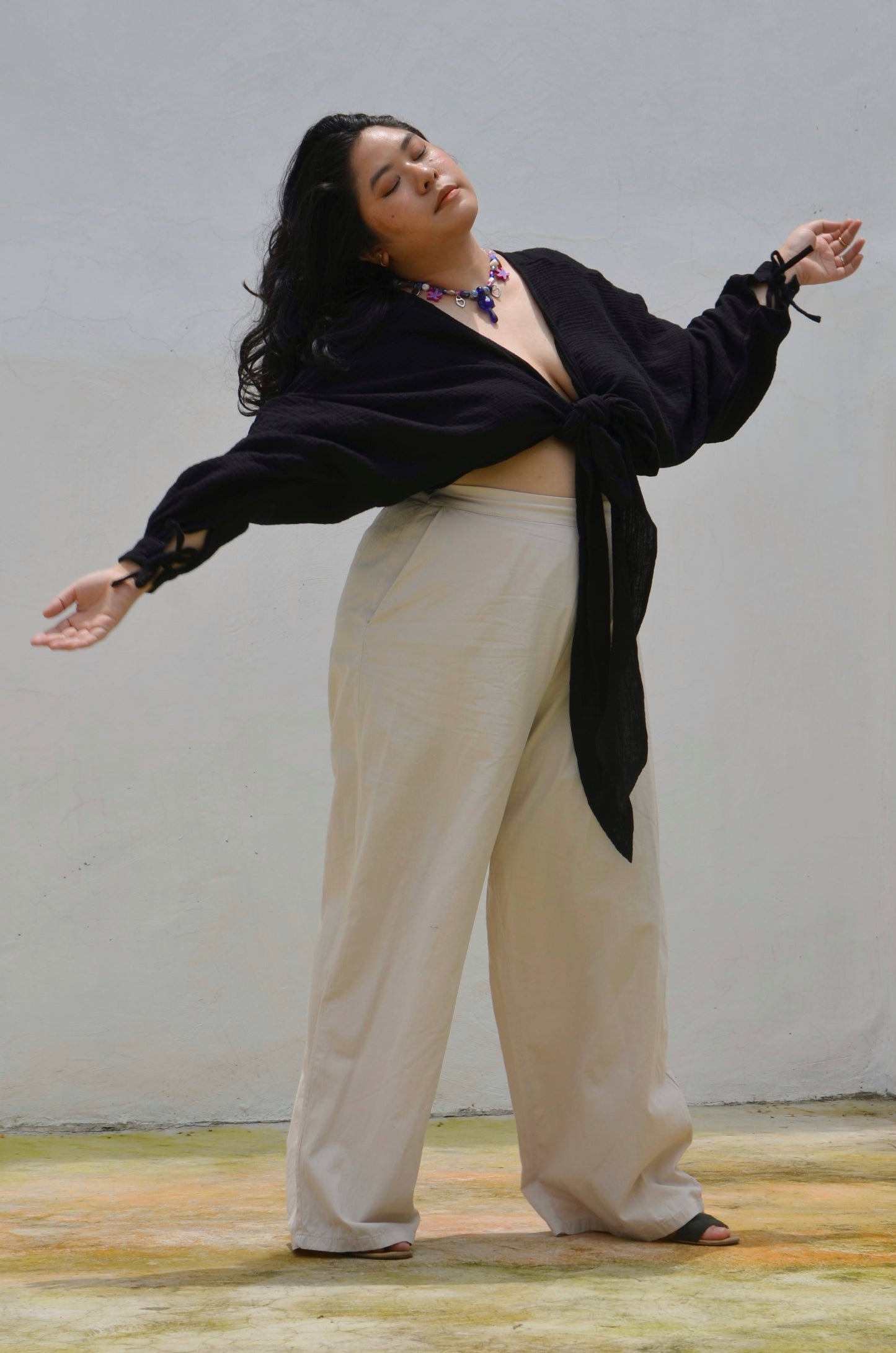 The Many Way Long Sleeve Wrap // Black