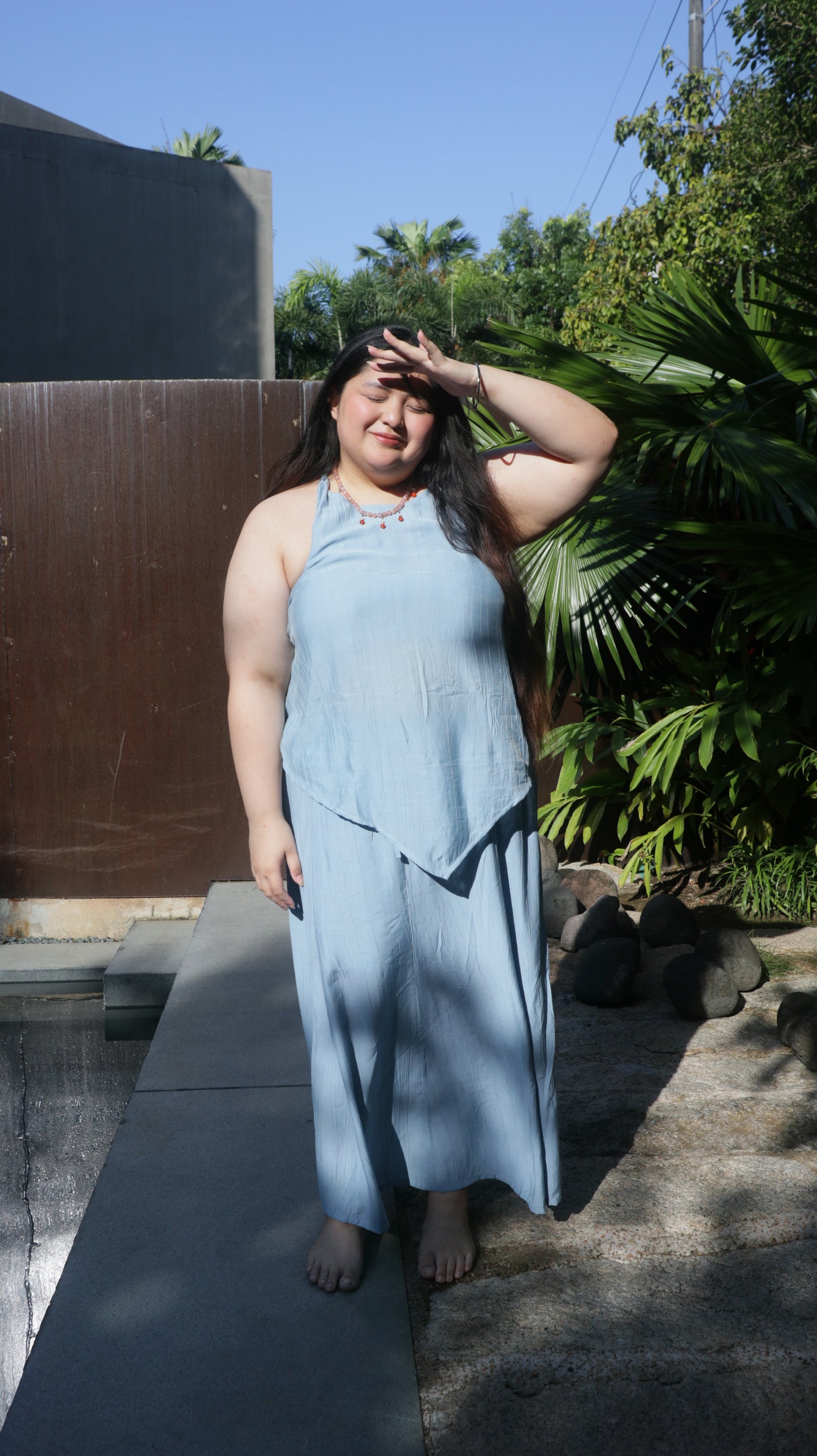 The All-Around Maxi Skirt // Textured Jade