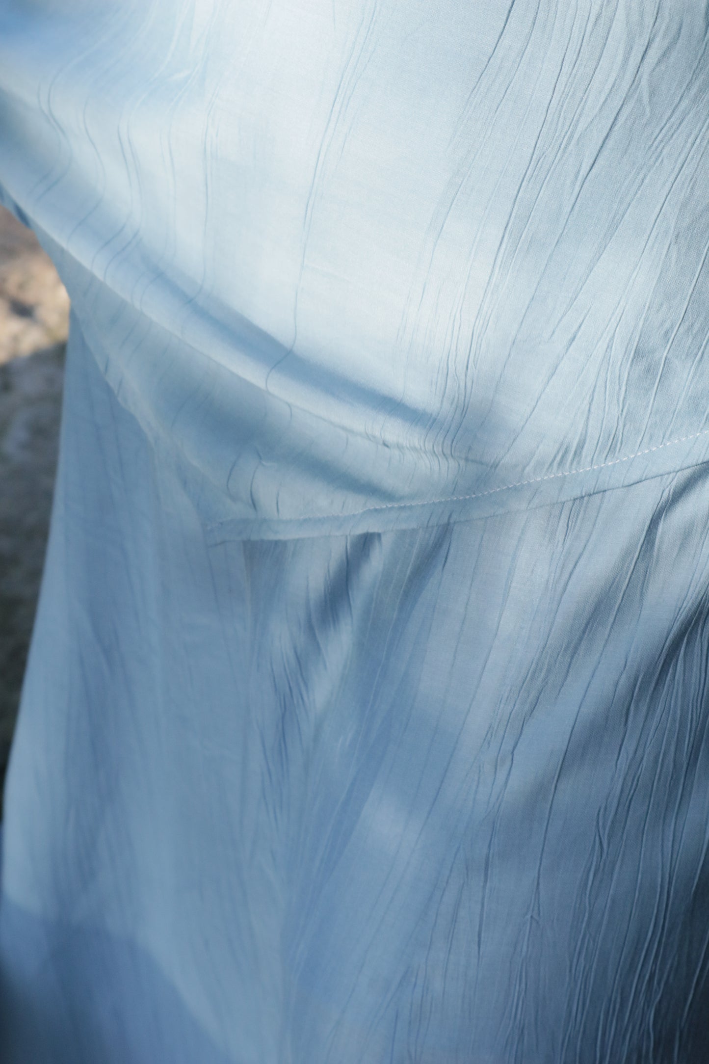 The All-Around Halter Top // Textured Blue