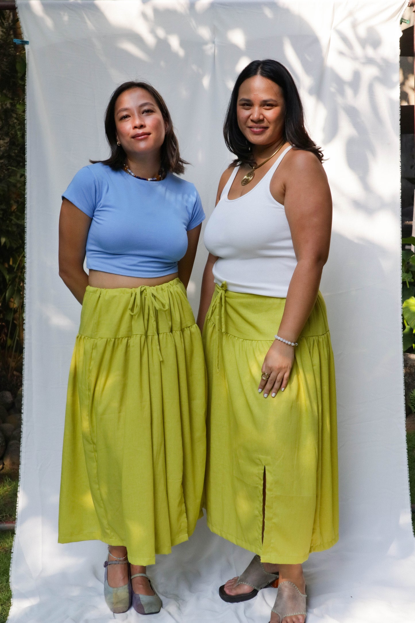 The Everywhere Maxi Skirt 2.0 // Chartreuse