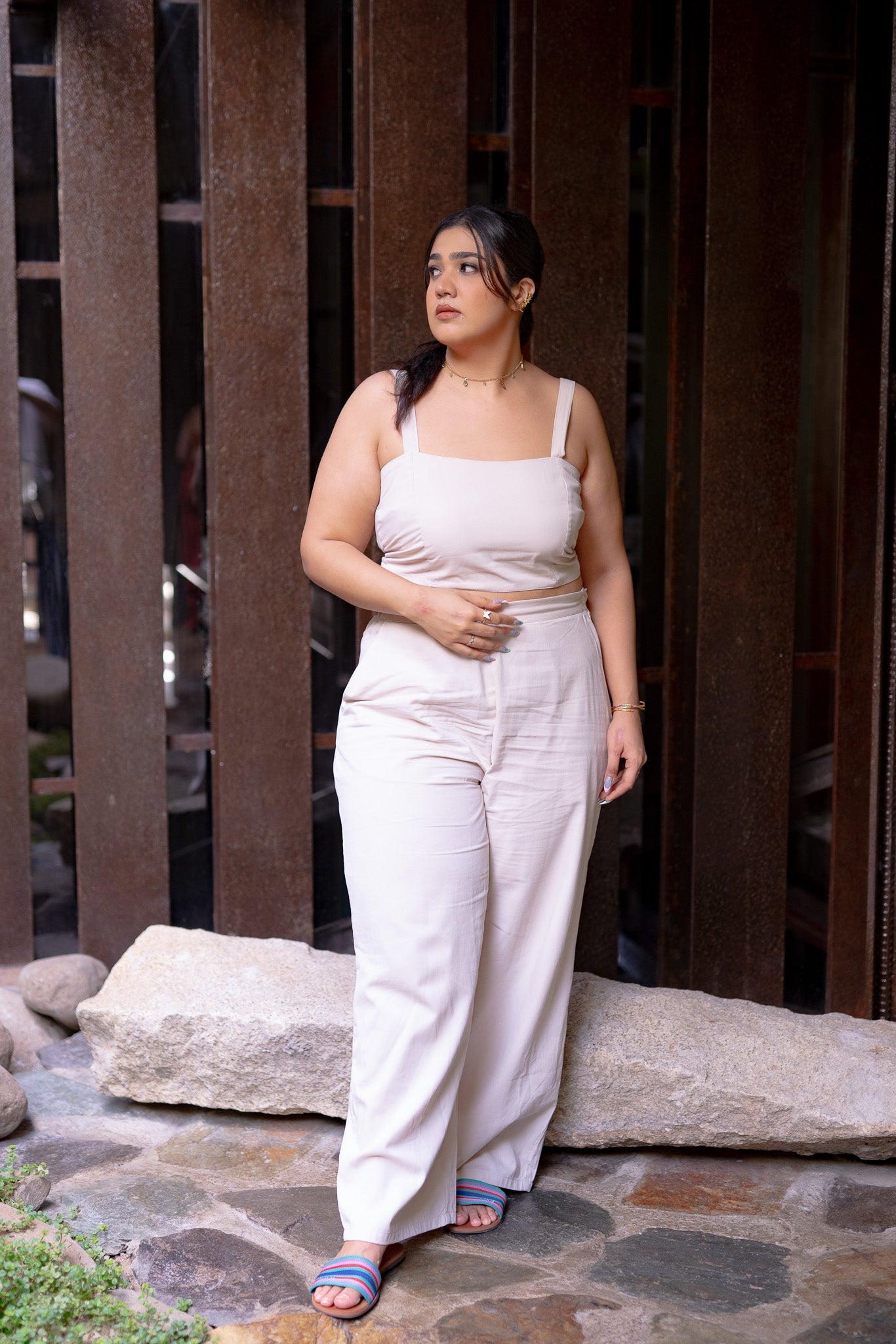 The Versatile Wrap Top // Cream