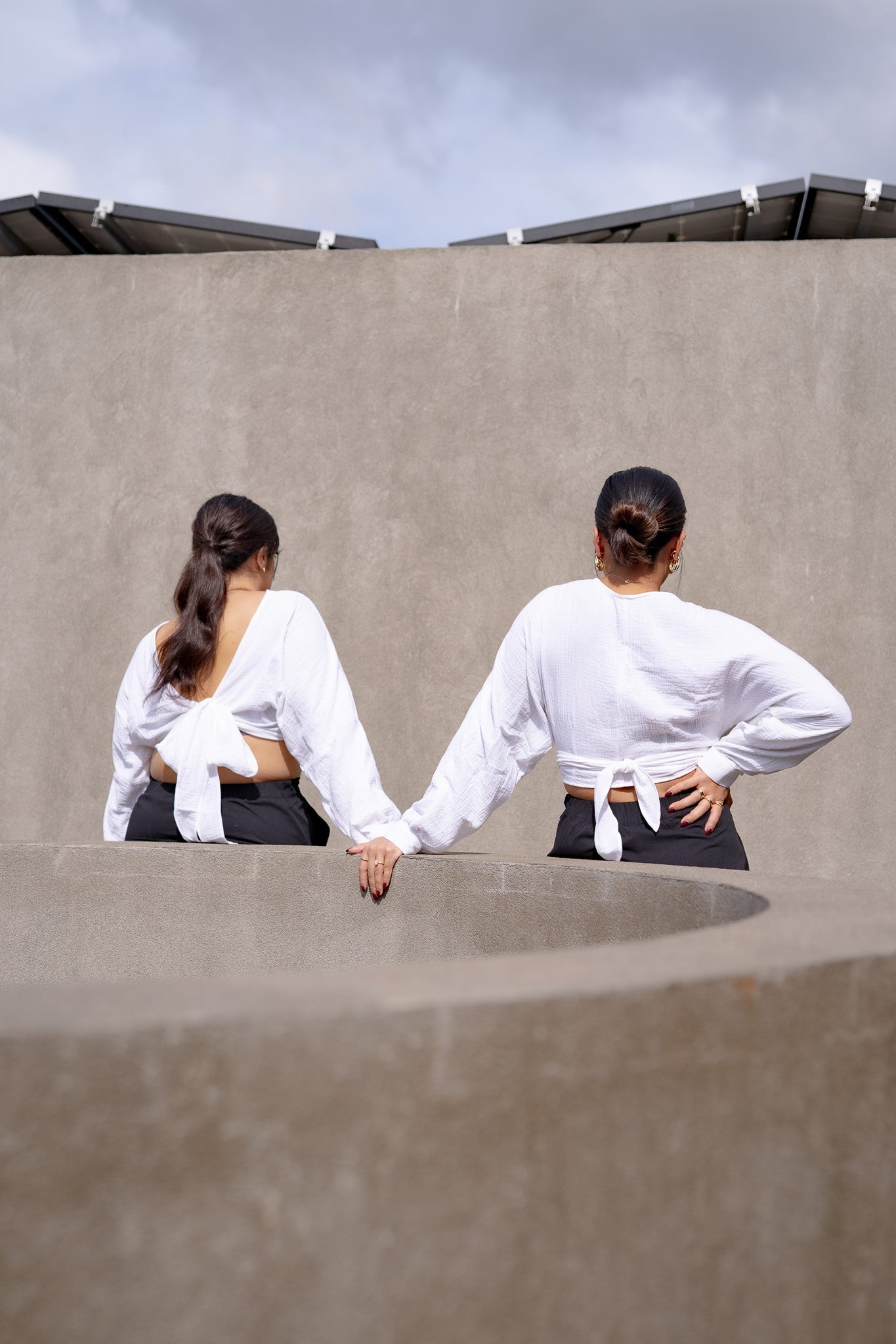 The Many Way Long Sleeve Wrap // White