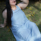 The All-Around Maxi Skirt // Textured Blue