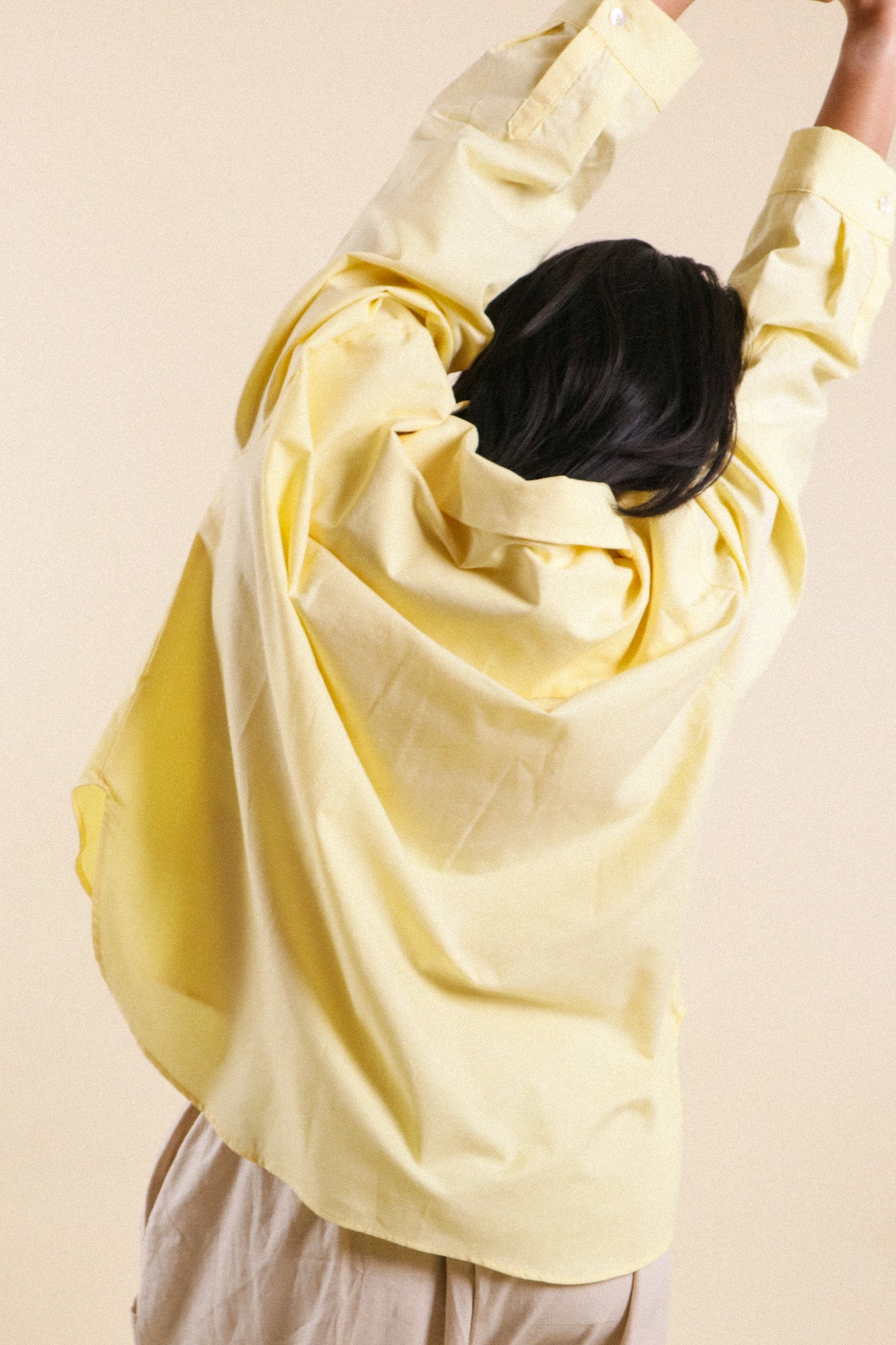 The Relaxed Button Down in (Chambray)  // Butter Yellow