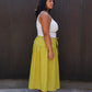 The Everywhere Maxi Skirt 2.0 // Chartreuse