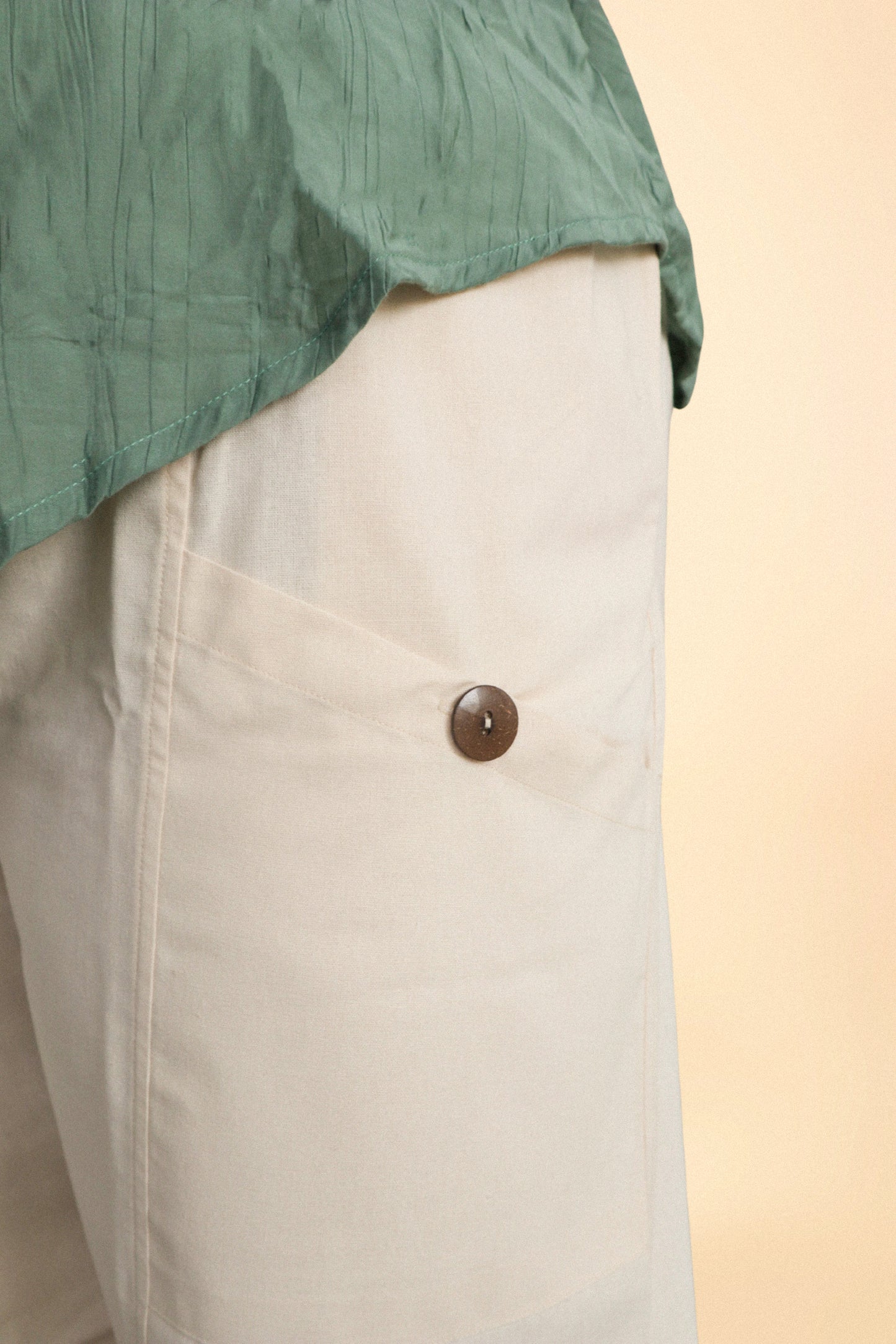 The Linen Barrel Pant 2.0 // Cream