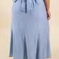 The All-Around Maxi Skirt // Textured Blue