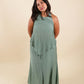 The All-Around Maxi Skirt // Textured Jade