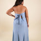 The All-Around Maxi Skirt // Textured Blue