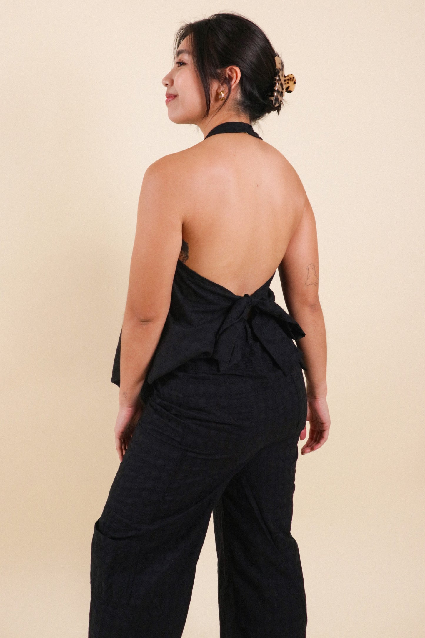 The All-Around Halter Top // Black Eyelet (Limited)