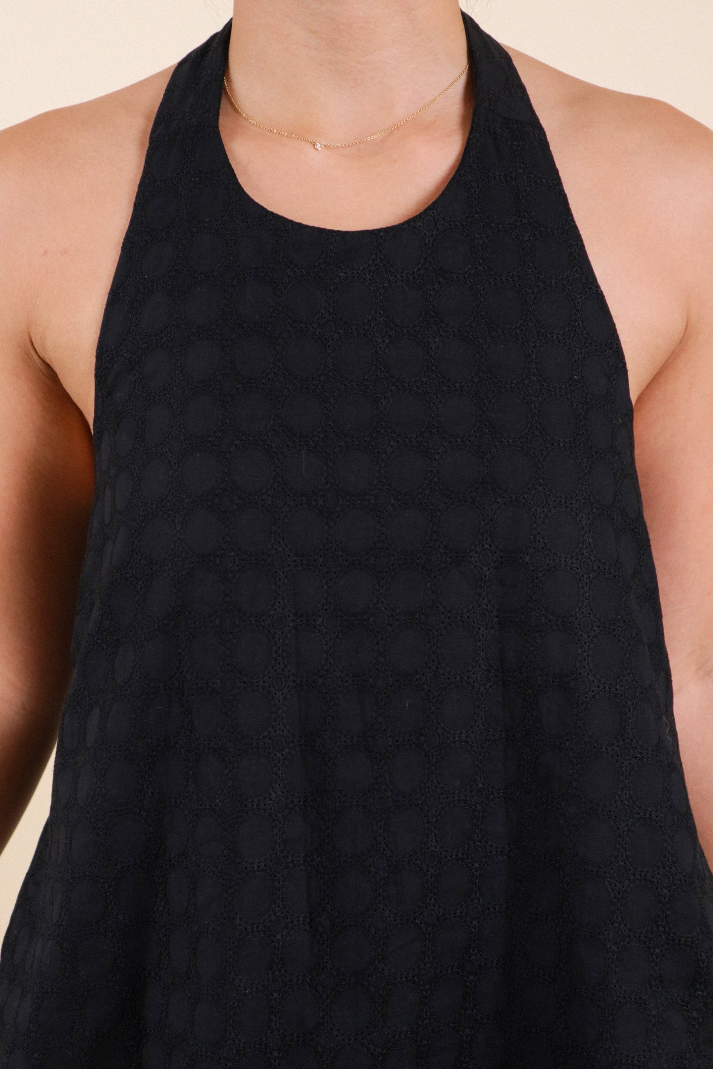The All-Around Halter Top // Black Eyelet (Limited)