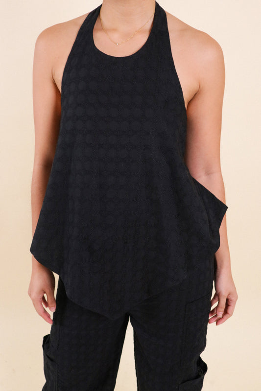 The All-Around Halter Top // Black Eyelet (Limited)