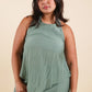 The All-Around Halter Top // Textured Jade