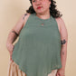 The All-Around Halter Top // Textured Jade