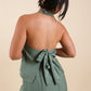 The All-Around Halter Top // Textured Jade