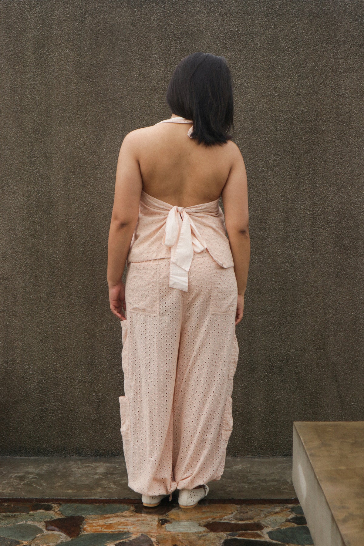 The All-Around Halter Top // Limited Blush Eyelet