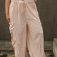 The Wide Leg Utility Pant // Limited Blush Eyelet