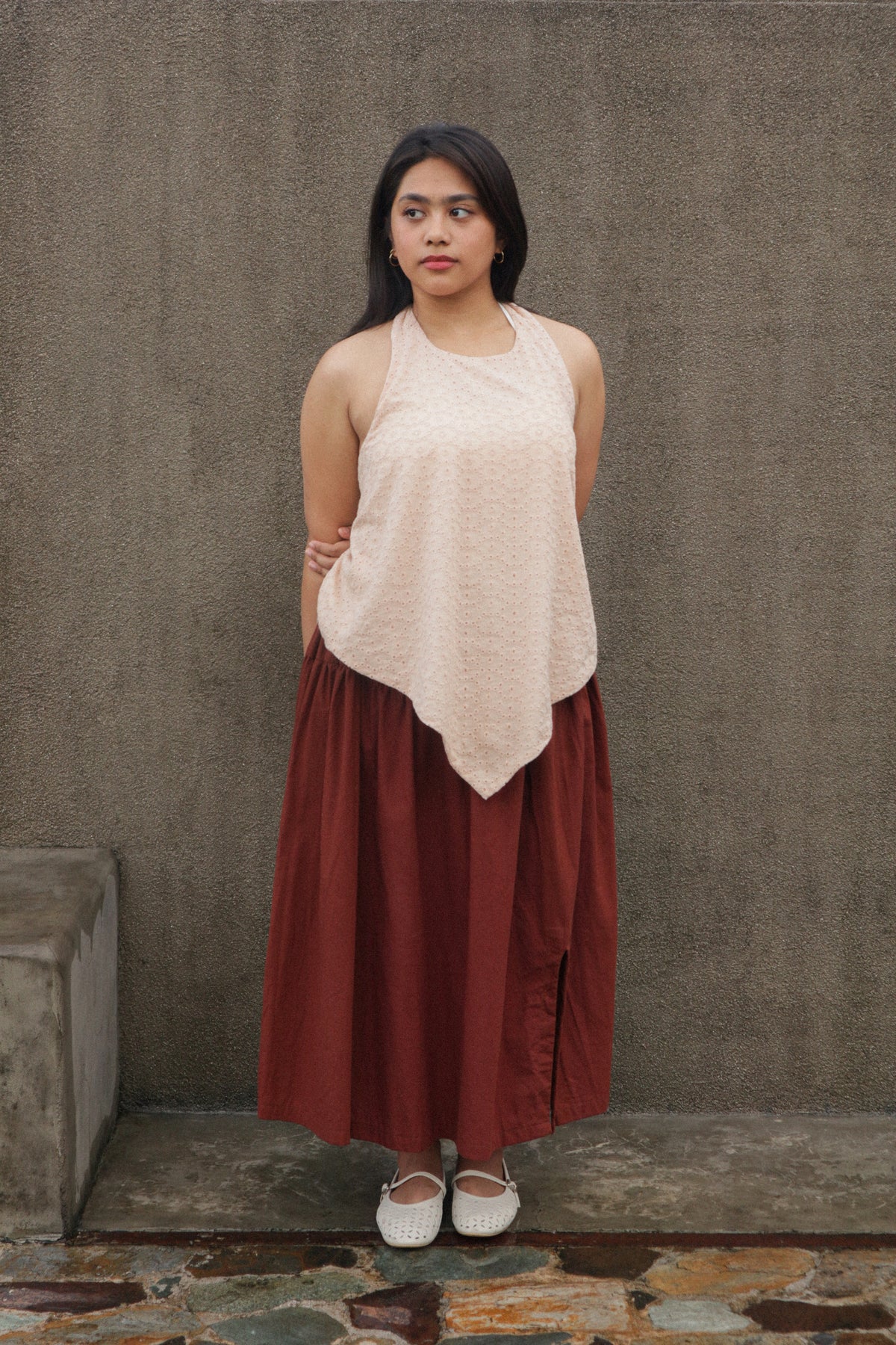 The Everywhere Maxi Skirt // Rust