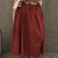 The Everywhere Maxi Skirt // Rust