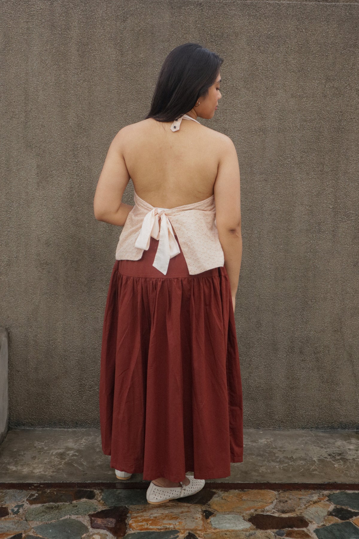The Everywhere Maxi Skirt // Rust