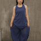 The Wide Leg Utility Pant // Limited Navy Blue Eyelet
