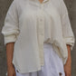 The Relaxed Button Down // Cream