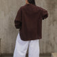 The Relaxed Button Down // Chocolate
