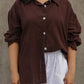 The Relaxed Button Down // Chocolate