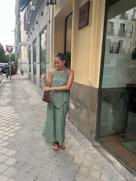 The All-Around Maxi Skirt // Textured Jade