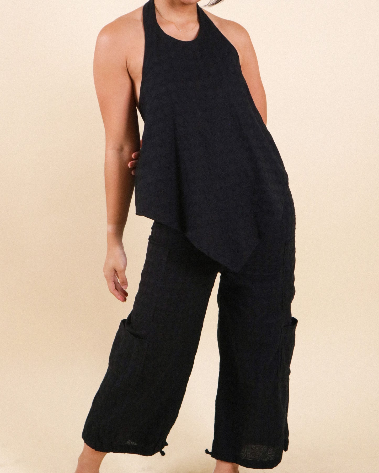 The All-Around Halter Top // Black Eyelet (Limited)
