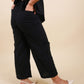 The Wide Leg Utility Pant // Black Eyelet (Limited)