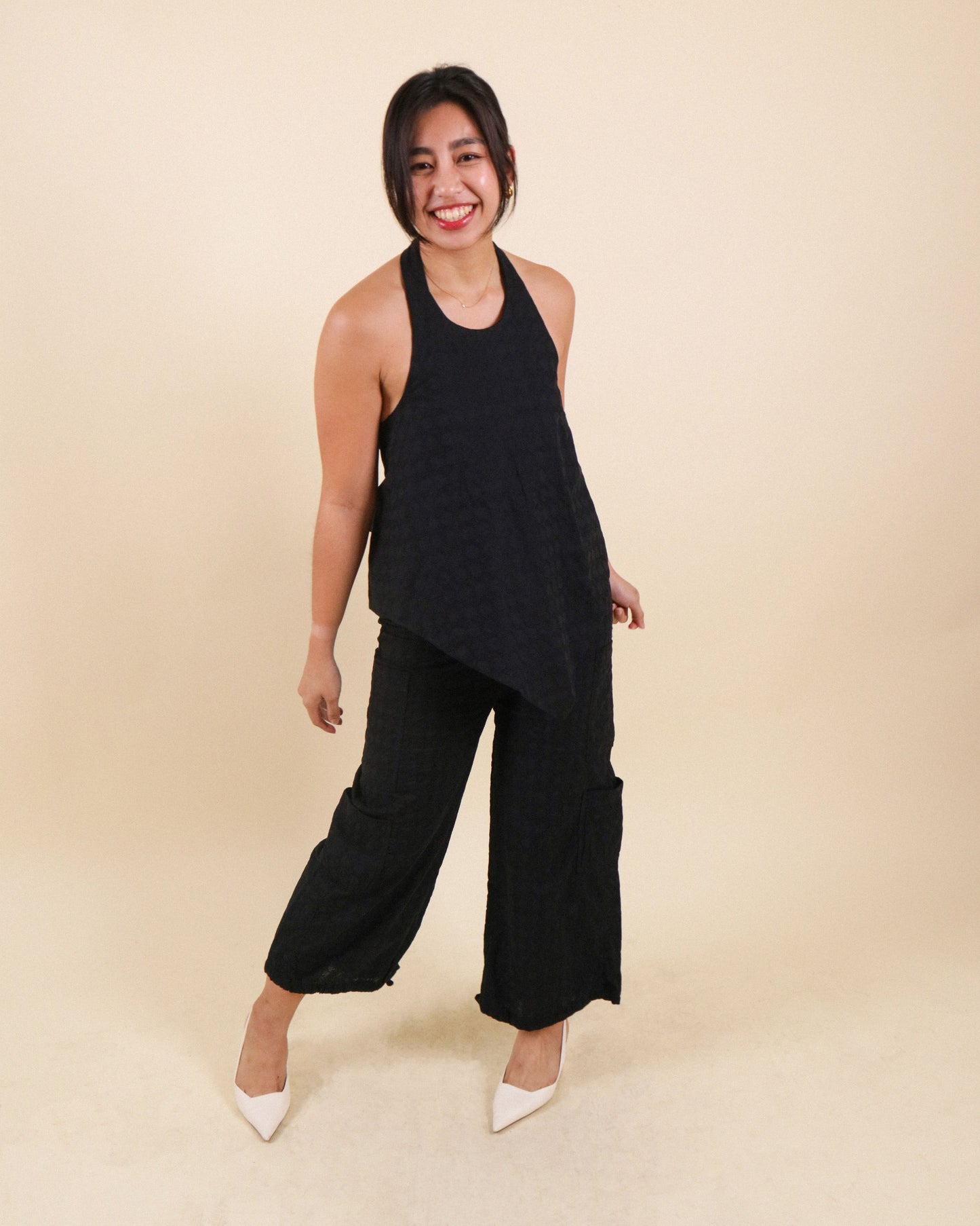 The All-Around Halter Top // Black Eyelet (Limited)