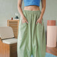 The Linen Barrel Pant // Sage