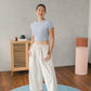 The Linen Barrel Pant // Oat