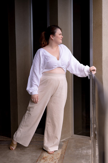 The Versatile Wide-Leg Pant // Cream